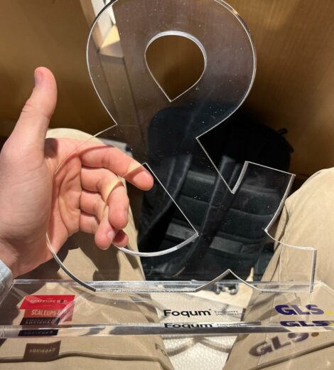 Premio SCALEUP B2B de la Fundacion Empresa y Sociedad obtenido por Foqum y GLS en la categoría de operaciones