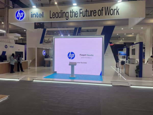 Foqum refuerza su presencia internacional con el lanzamiento de foqum saudia y su participación en leap 2025 3 Stand de foqum y hp en el leap 25 en riad, arabia saudí