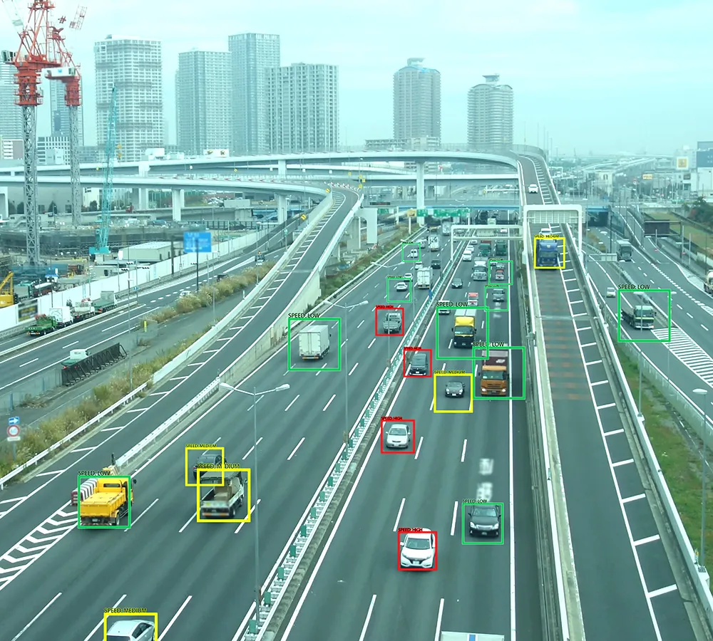 Autopista, análisis de vehículos